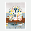 Affiche décorative - Small - Fisherman shop - 18x24 cm