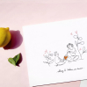 Carte avec enveloppe - Cultivez le bonheur avec douceur - garçon