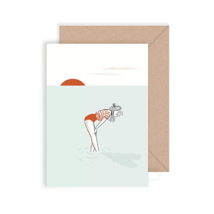 Carte double avec enveloppe - Betty - L'ombre du coeur
