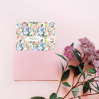 Carte double avec enveloppe - Merci - Parenthèse florale