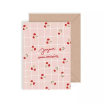 Carte double avec enveloppe - Joyeux anniversaire - Belle de mal