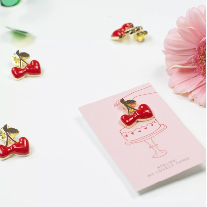 Pin's - Belles de Mai - Cerise