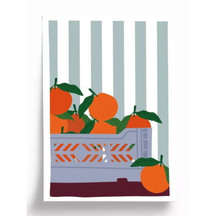 Affiche - A5 - Mandarines