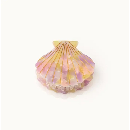Pince à cheveux - Coquillage - Arc-en-ciel