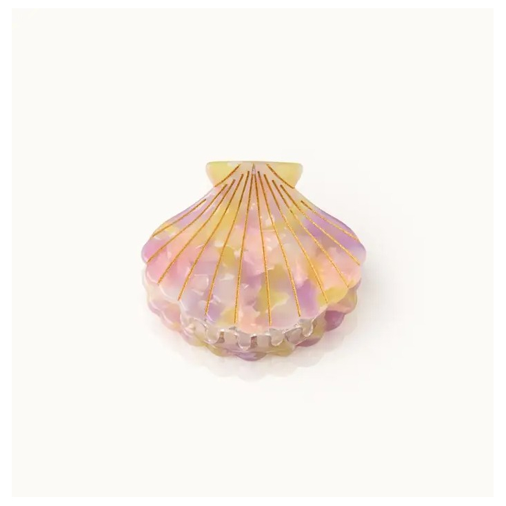 Pince à cheveux - Coquillage - Arc-en-ciel