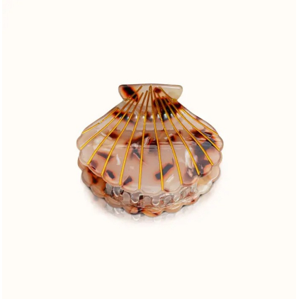 Pince à cheveux - Coquillage - Vanille
