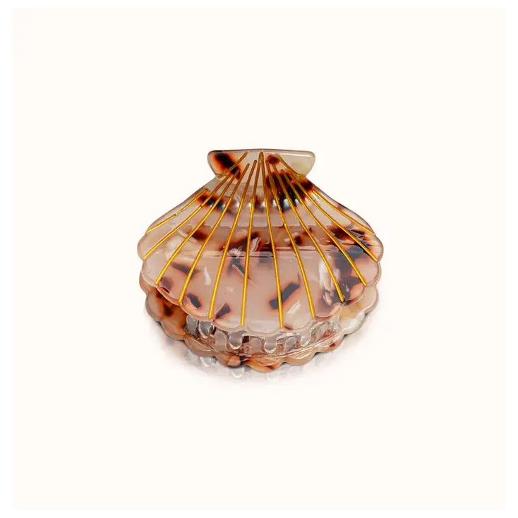 Pince à cheveux - Coquillage - Vanille
