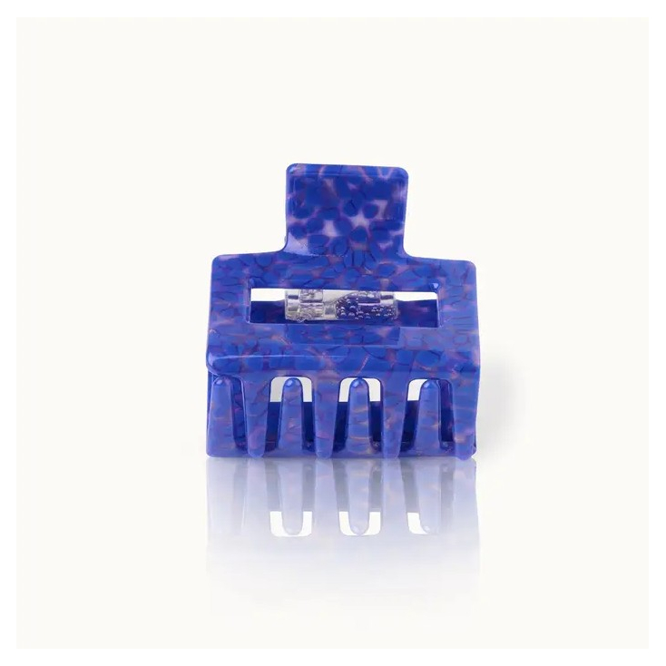 Pince à cheveux carrée - Bleue