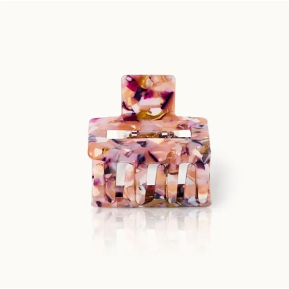 Pince à cheveux carrée - Myrtille confetti