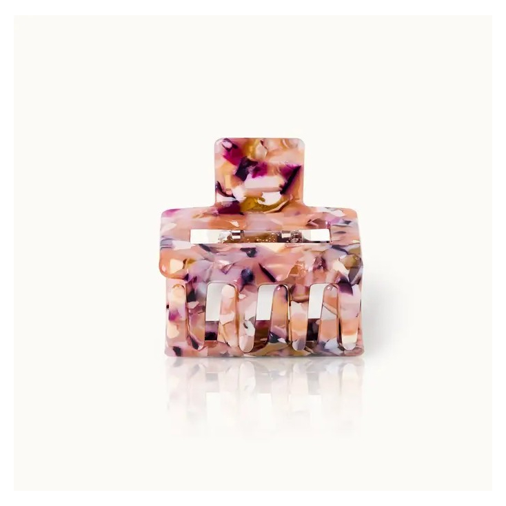 Pince à cheveux carrée - Myrtille confetti