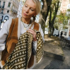 Foulard léopard - Flower green