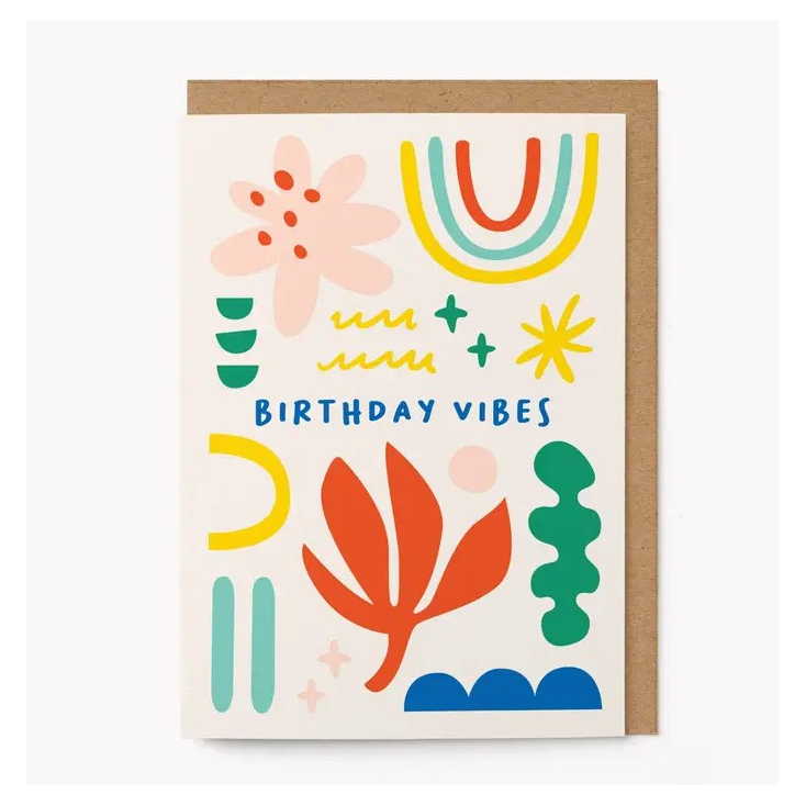 Carte avec enveloppe - Birthday Vibes - HOPE30
