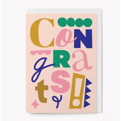 Carte avec enveloppe - Congrats - COTY05
