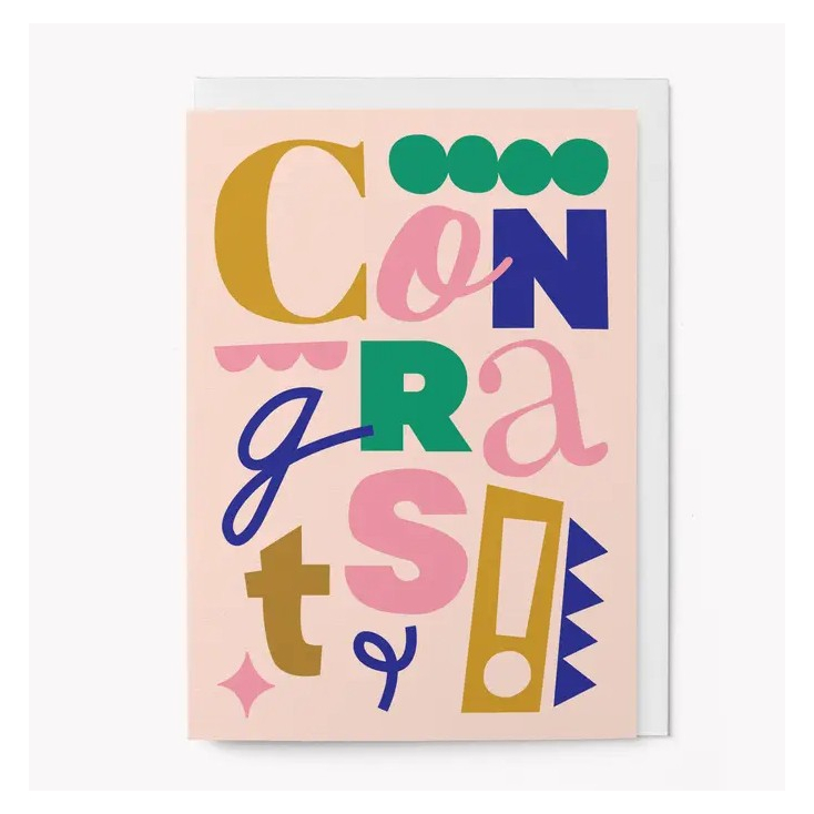 Carte avec enveloppe - Congrats - COTY05