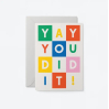 Carte avec enveloppe - Yay You Did It - GOOD11