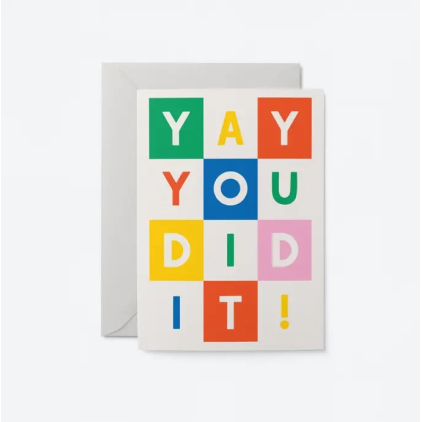 Carte avec enveloppe - Yay You Did It - GOOD11