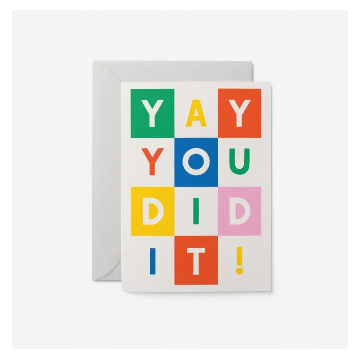 Carte avec enveloppe - Yay You Did It - GOOD11