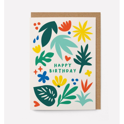 Carte avec enveloppe - Happy Birthday Jungle - HOPE24