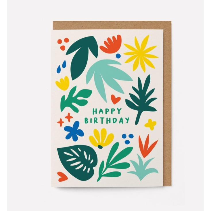 Carte avec enveloppe - Happy Birthday Jungle - HOPE24