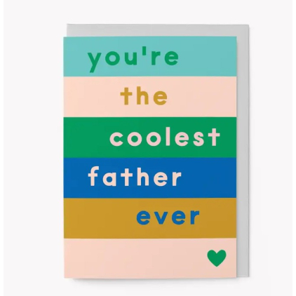 Carte avec enveloppe - Coolest father - GOOD32