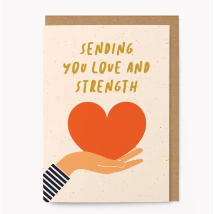 Carte avec enveloppe - Sending You Love And Strength - TOFY08