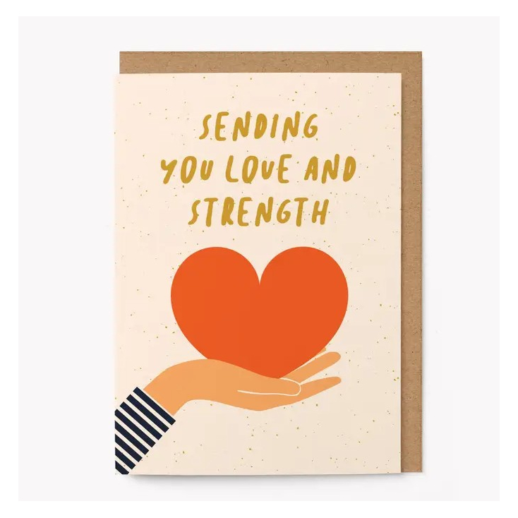 Carte avec enveloppe - Sending You Love And Strength - TOFY08