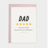 Kaart blanche - carte postale - Dad short review