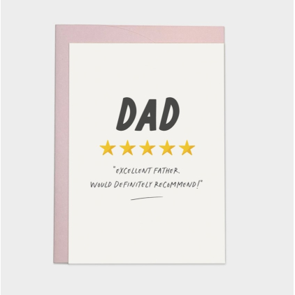 Kaart blanche - carte postale - Dad short review