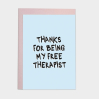 Kaart blanche - carte postale - Free therapist