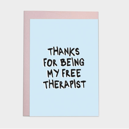 Kaart blanche - carte postale - Free therapist