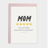 Kaart blanche - carte postale - Mom short review