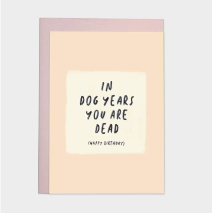 Kaart blanche - carte postale - Dog years