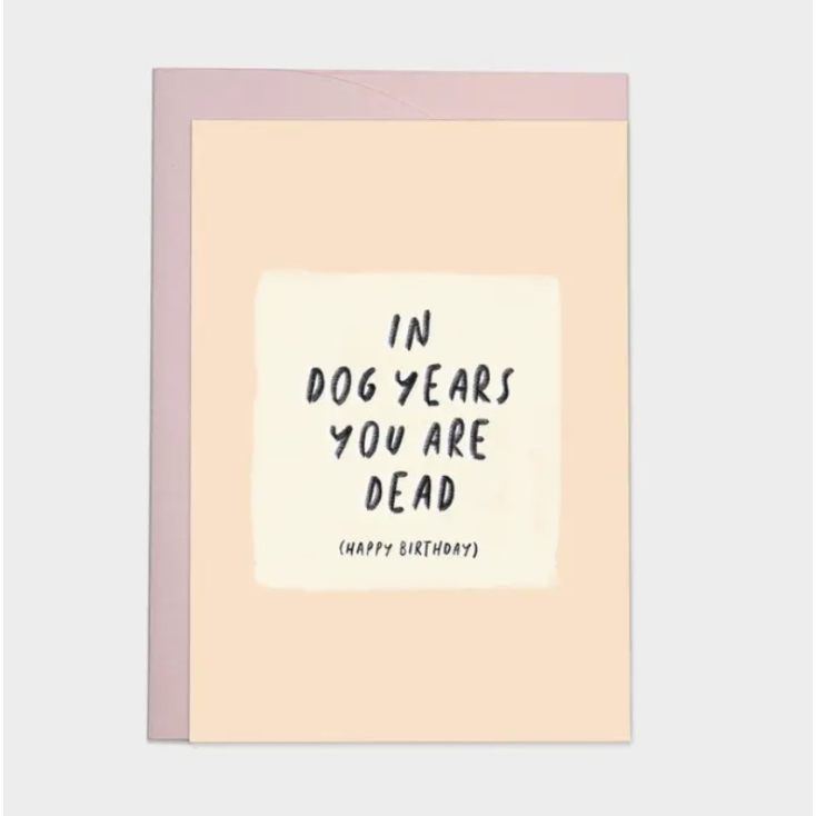 Kaart blanche - carte postale - Dog years
