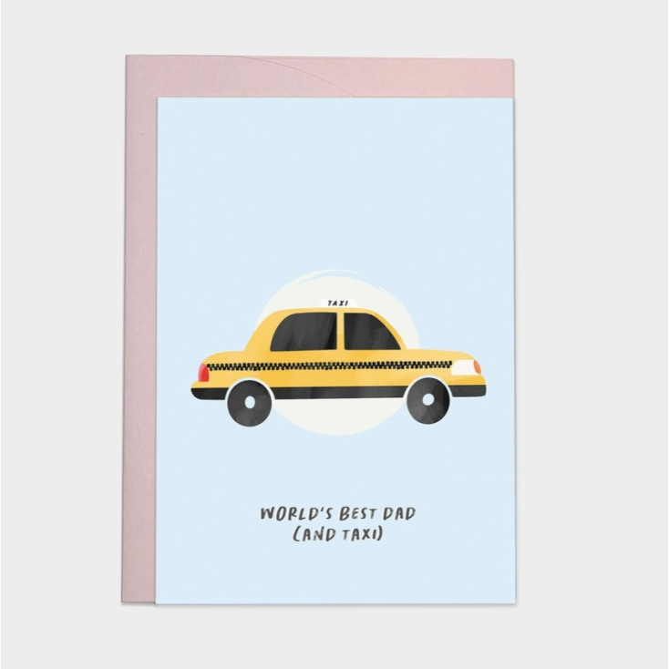 Kaart blanche - carte postale - World's best dad (taxi)
