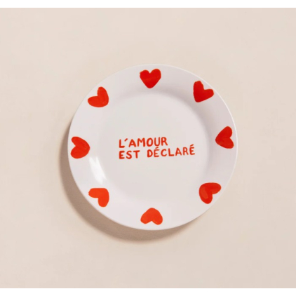 Assiette - L'amour est déclaré