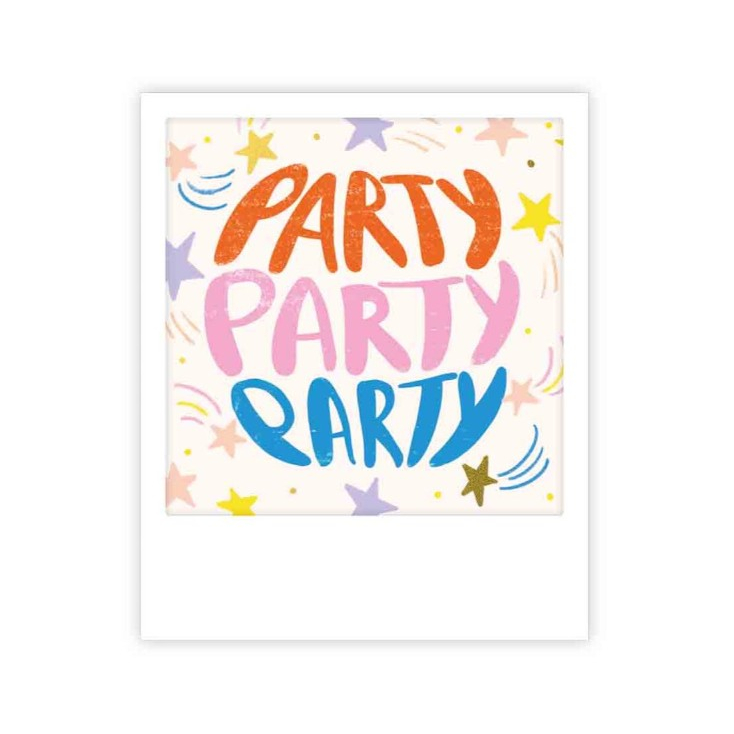Mini carte postale - Party party party - MP1101FR
