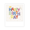 Mini carte postale - happy birthday letters - MP1126EN