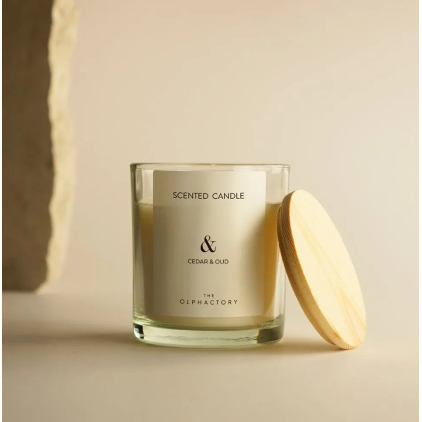 Bougie en verre 200g - & - Cedar & Oud