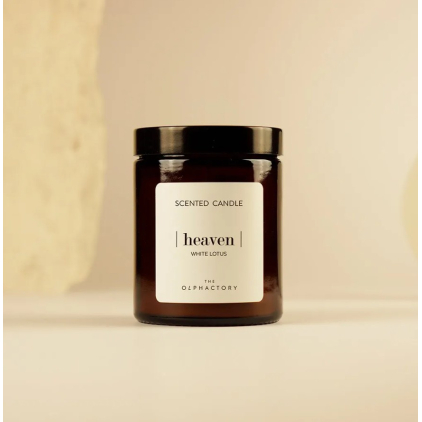 Bougie en verre 135g - Heaven - White Lotus