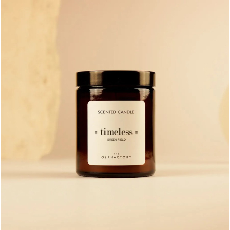 Bougie en verre 135g - Timeless - Green Field