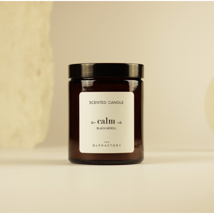 Bougie en verre 135g - Calm - Black Neroli