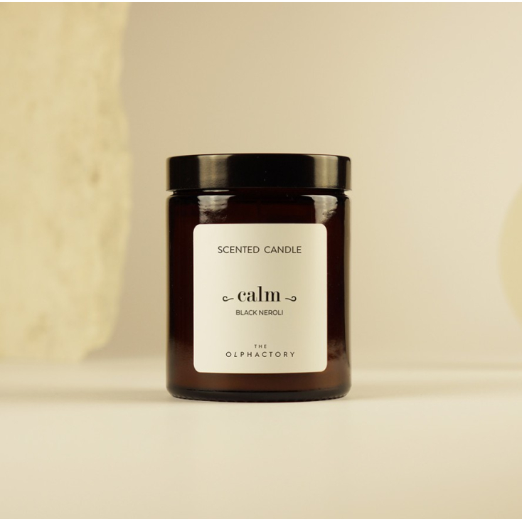 Bougie en verre 135g - Calm - Black Neroli