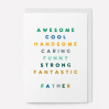 Carte avec enveloppe - Awesome father - TYPO38