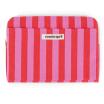Pochette d'ordinateur Octave 13"/14" - Rayures - Candy pink / tomato