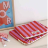 Pochette d'ordinateur Octave 13"/14" - Rayures - Candy pink / tomato