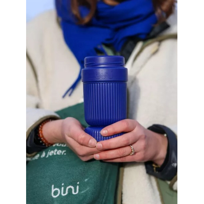 Bini Mug réutilisable - Bleu foncé