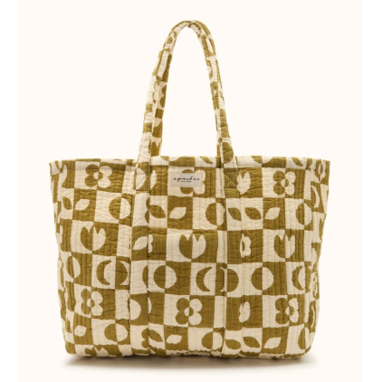 Cabas Samba - Damier - Tobacco