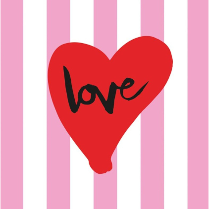 Serviettes en papier - Love- 133003051