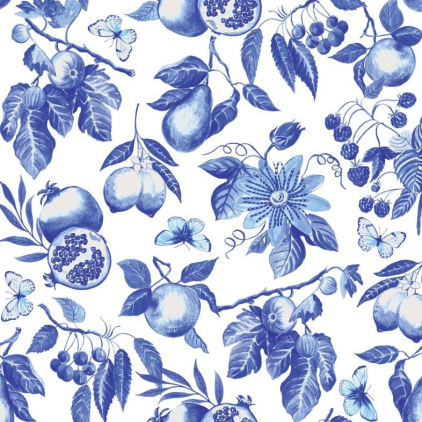 Serviettes en papier - Blue Toile - 133003017