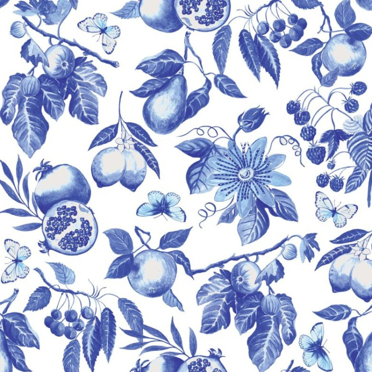 Serviettes en papier - Blue Toile - 133003017